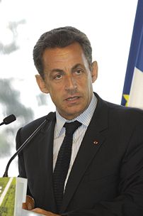 Nicolas Sarkozy, a watermark was present that ...